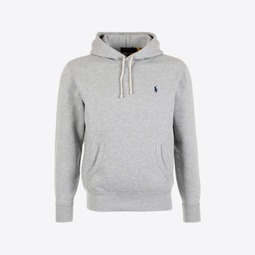 Sweater lichtgrijs  kap soft