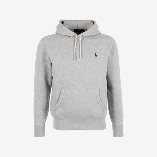 Sweater lichtgrijs  kap soft