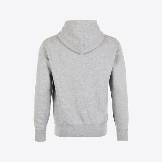 Sweater lichtgrijs  kap soft
