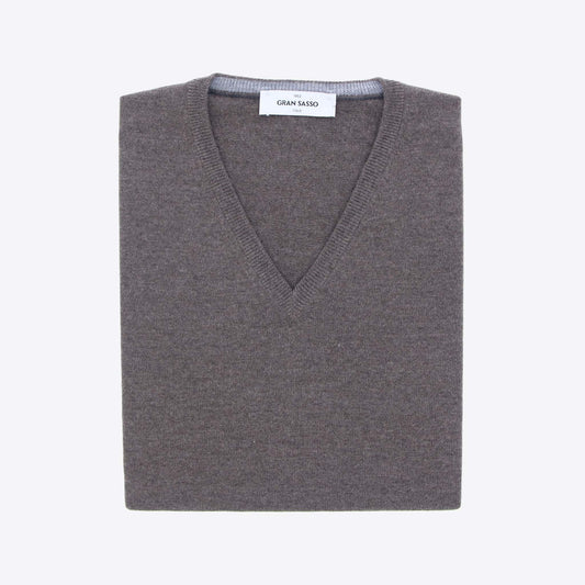 Pull taupe merinos