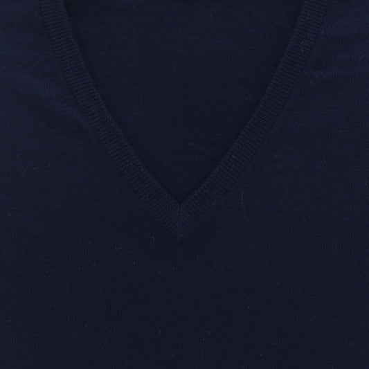 Gilet donkerblauw merinos