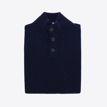 Pull donkerblauw knopen