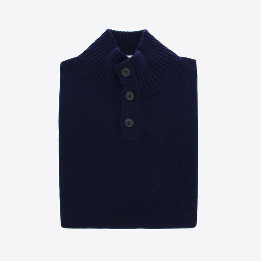 Pull donkerblauw knopen