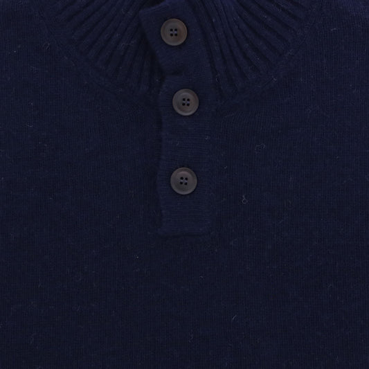 Pull donkerblauw knopen
