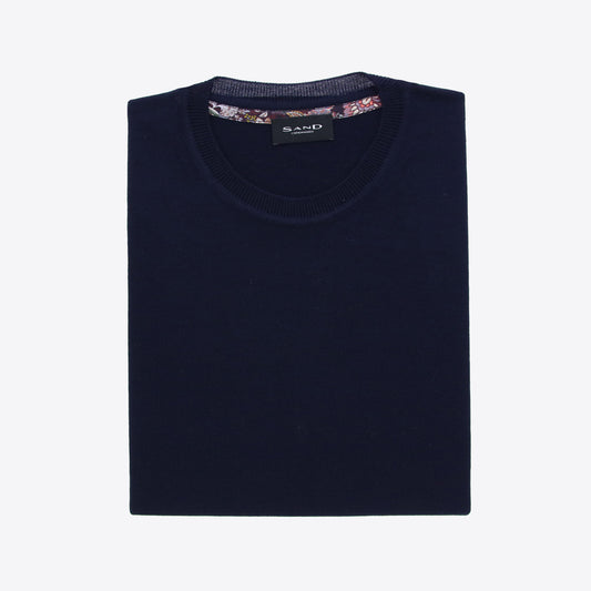 Pull donkerblauw merinos IQ