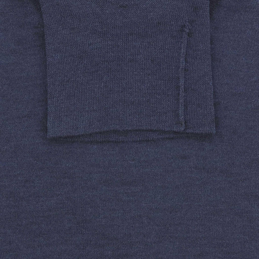 Pull jeansblauw merinos