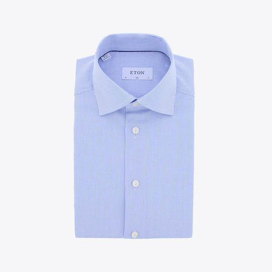 Hemd blauw streep regular fit