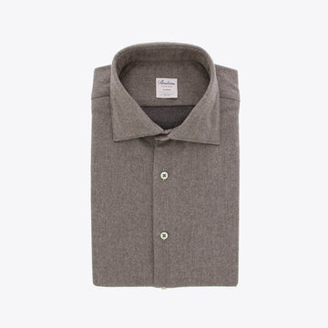 Hemd taupe flannel