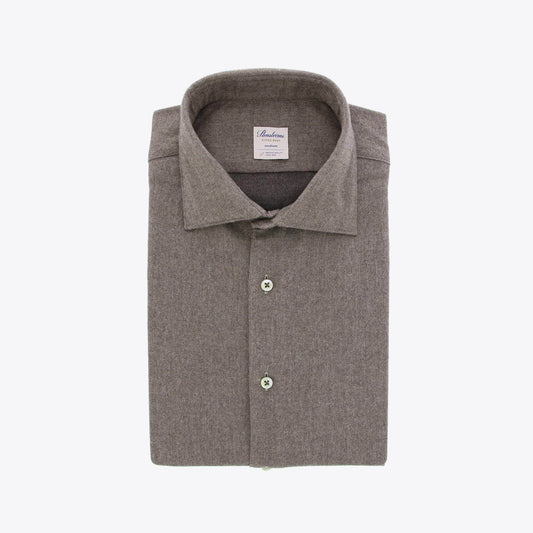 Hemd taupe flannel