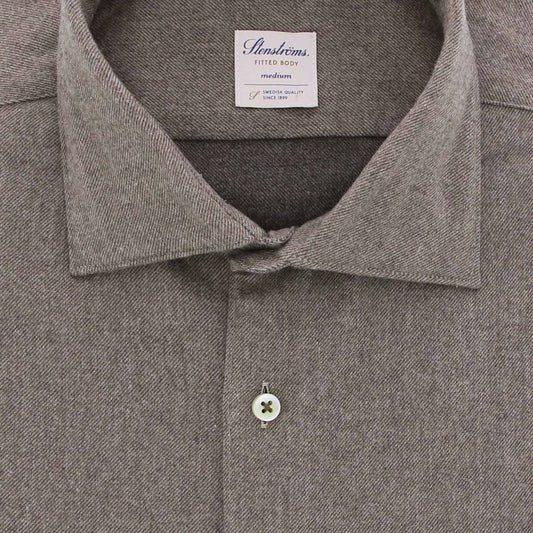 Hemd taupe flannel