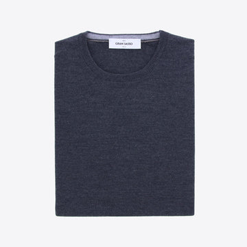 Pull donkergrijs merinos