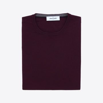 Pull bordeaux merinos