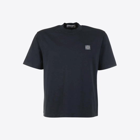 T-shirt donkerblauw boxy
