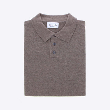 Polo taupe lamswol Polo