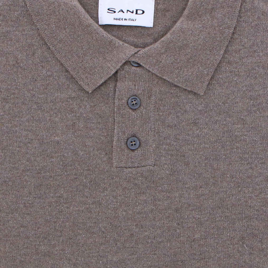 Polo taupe lamswol Polo
