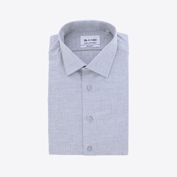 Hemd lichtgrijs flannel