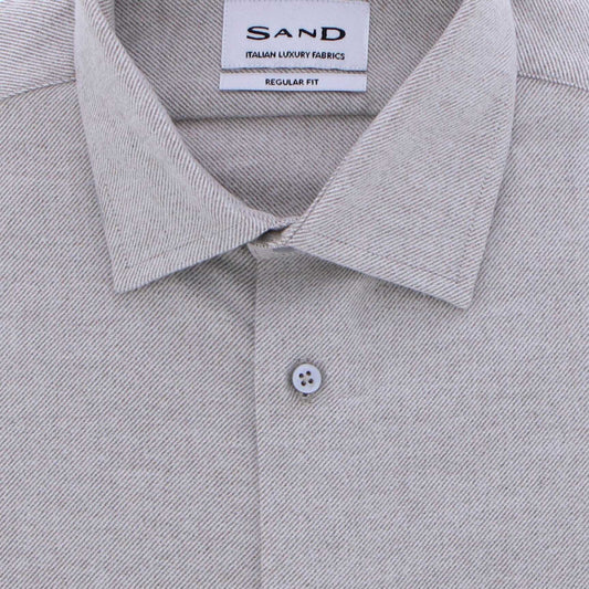 Hemd lichtbeige flannel State Soft