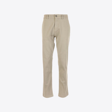 Broek beige katoen regular
