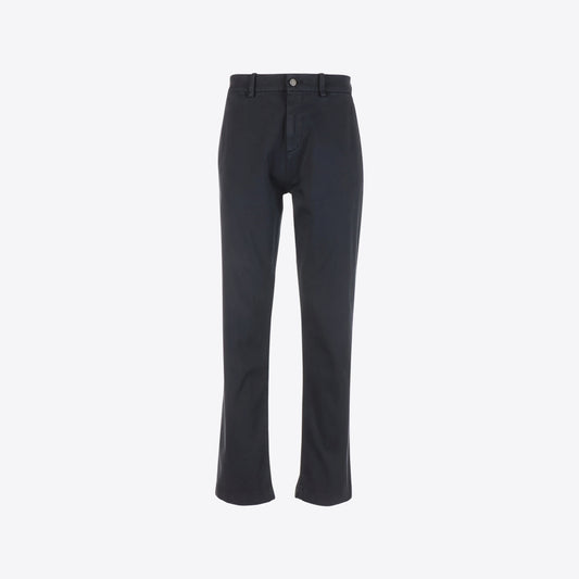 Broek donkerblauw katoen regular