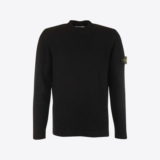 Pull zwart bouclee