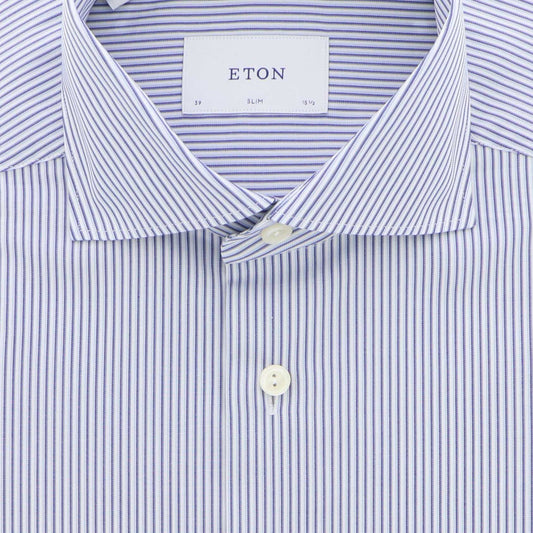Hemd blauw streep regular fit