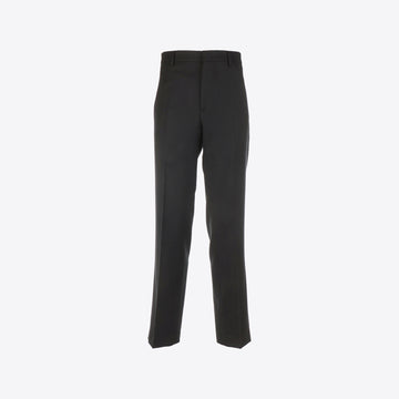 Broek zwart loose flanel