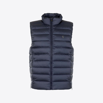 Bodywarmer donkerblauw dons