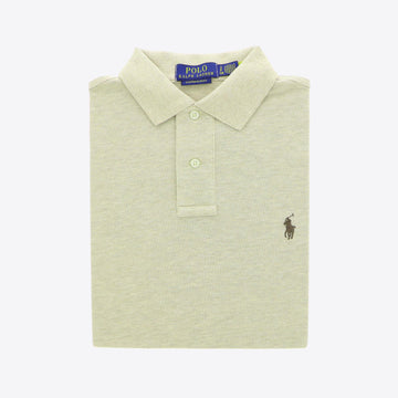 Polo beige piqué
