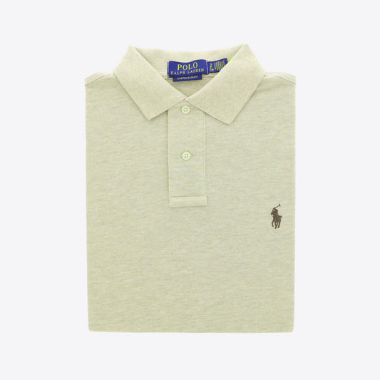 Polo beige piqué