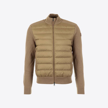 Cardigan camel  wol nylon