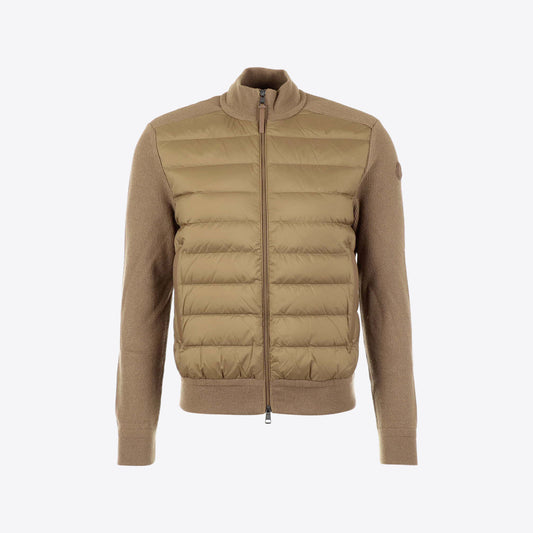 Cardigan camel  wol nylon