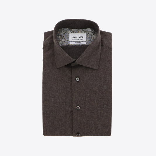 Hemd bruin  flannel State Soft