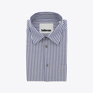 Hemd donkerblauw streep loose