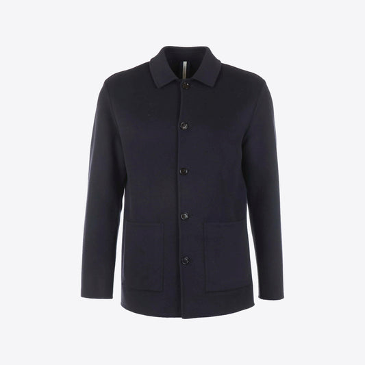 Hemd donkerblauw wol