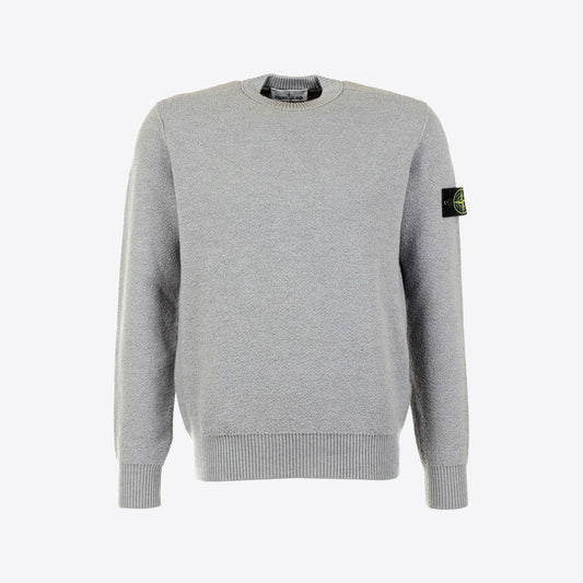 Pull grijs bouclee