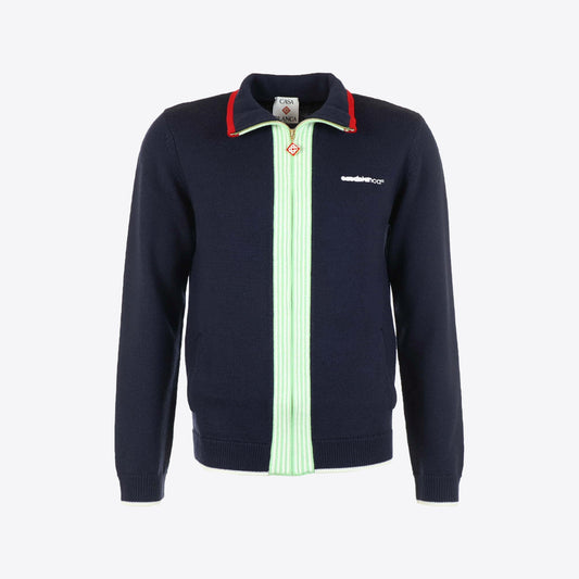 Cardigan donkerblauw rits
