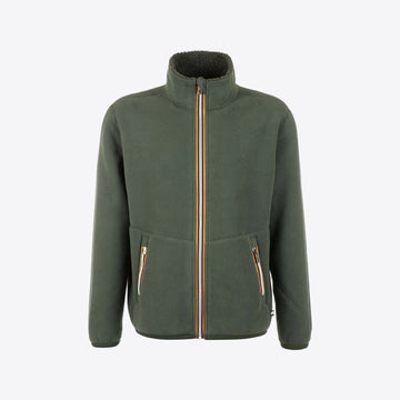 Cardigan kaki fleece pascal