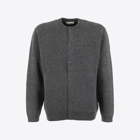 Cardigan donkergrijs knopen