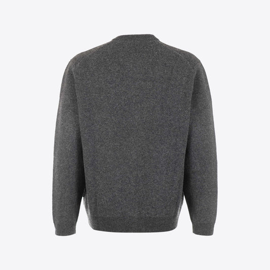 Cardigan donkergrijs knopen