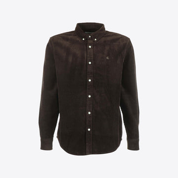 Hemd bruin velours