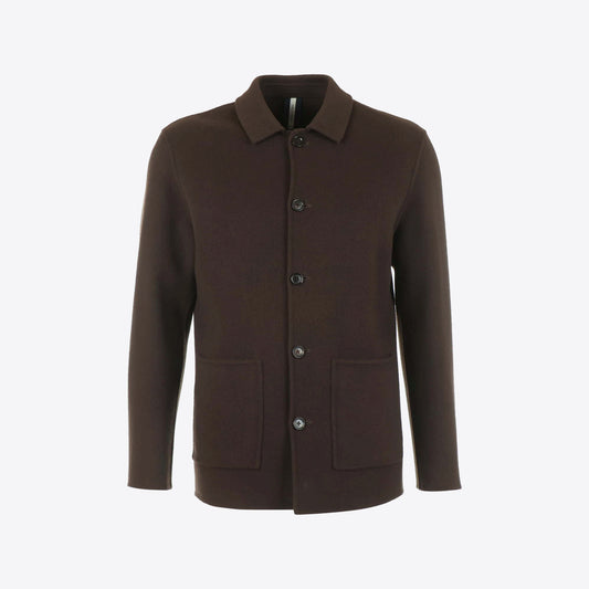 Hemd bruin  wol