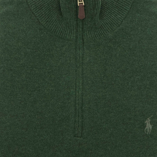 Pull donkergroen lamswol