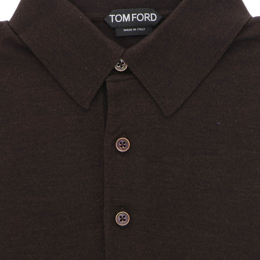 Polo bruin cashmere zijde