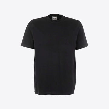 T-shirt zwart logo rug  outlined logo