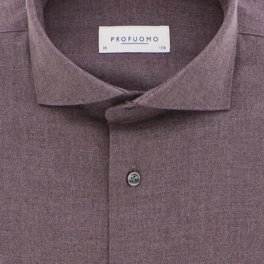 Hemd aubergine flannel