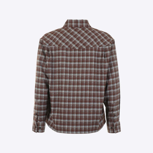 Hemd bruin  ruit Flannel