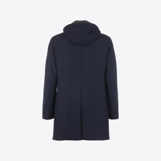 Overjas donkerblauw stormsystem
