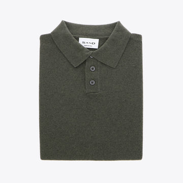 Polo groen lamswol