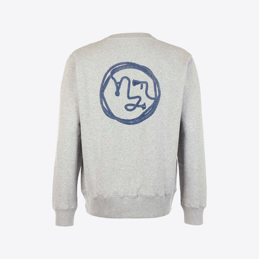 Sweater lichtgrijs  face rug  Lasso
