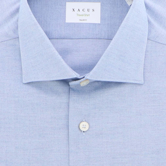 Hemd blauw melange